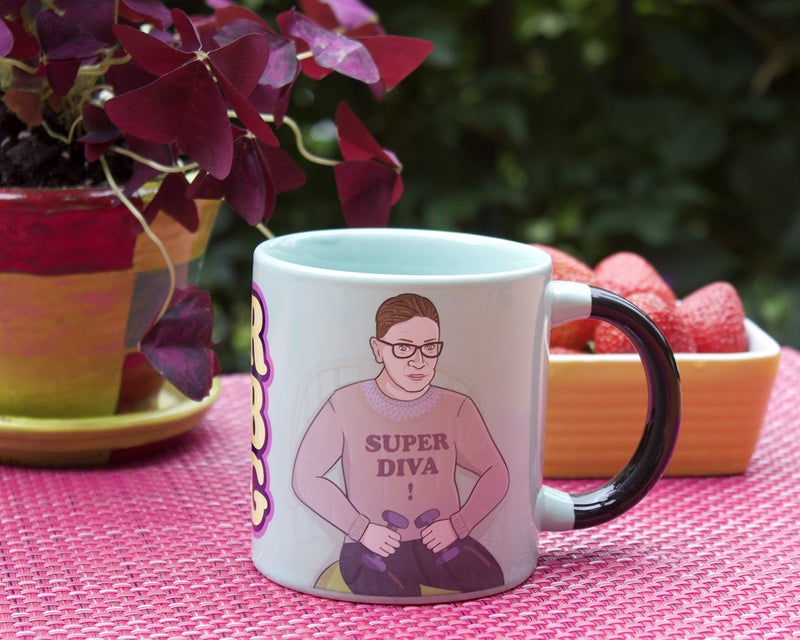 The Unemployed Philosophers Guild Ruth Bader Ginsburg Heat Transforming Mug - Hot Coffee Changes RBG from Work to Workout, Comes in a Gift Box, 14oz - Image 5